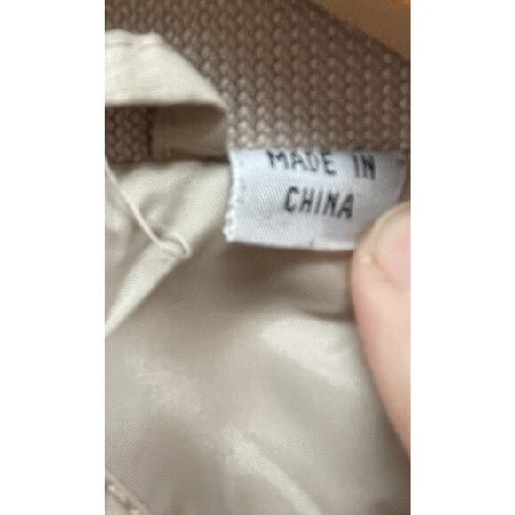 VINTAGE Members Only Jacket Mens Cafe Racer Tan Windbreaker 80s EuropeCraft - Picture 5 of 8